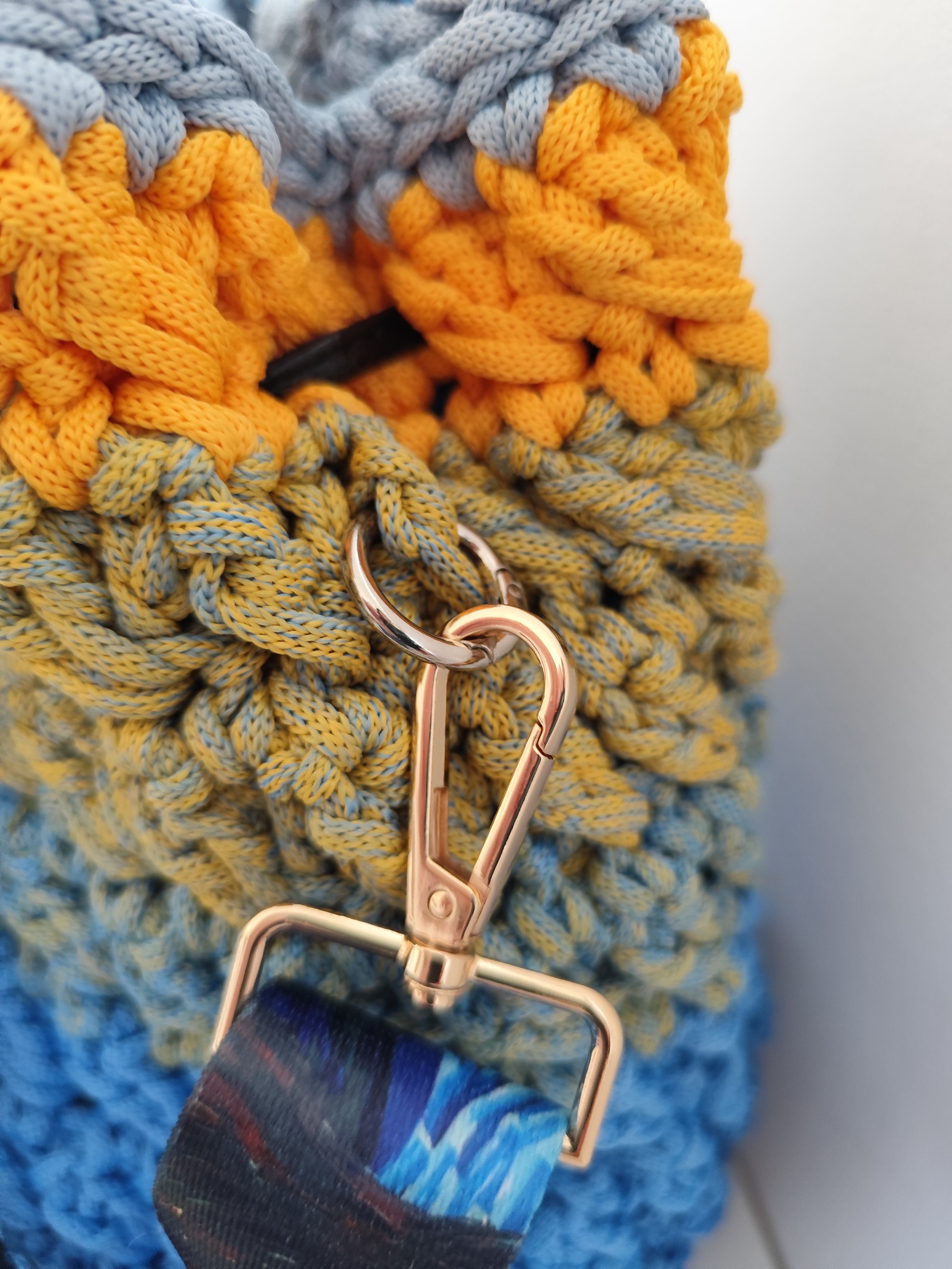 Shopperka ombre błękitne