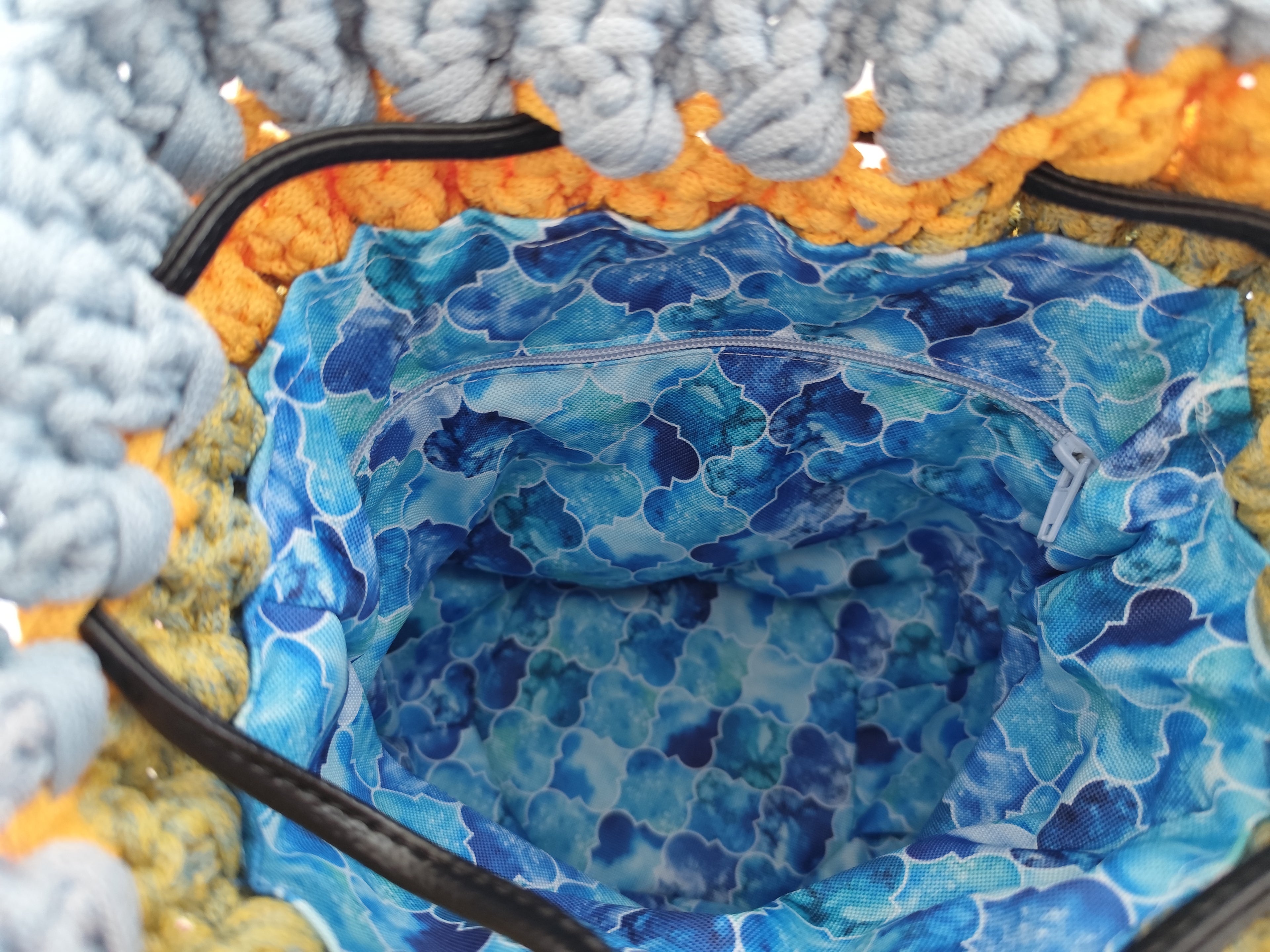 Shopperka ombre błękitne