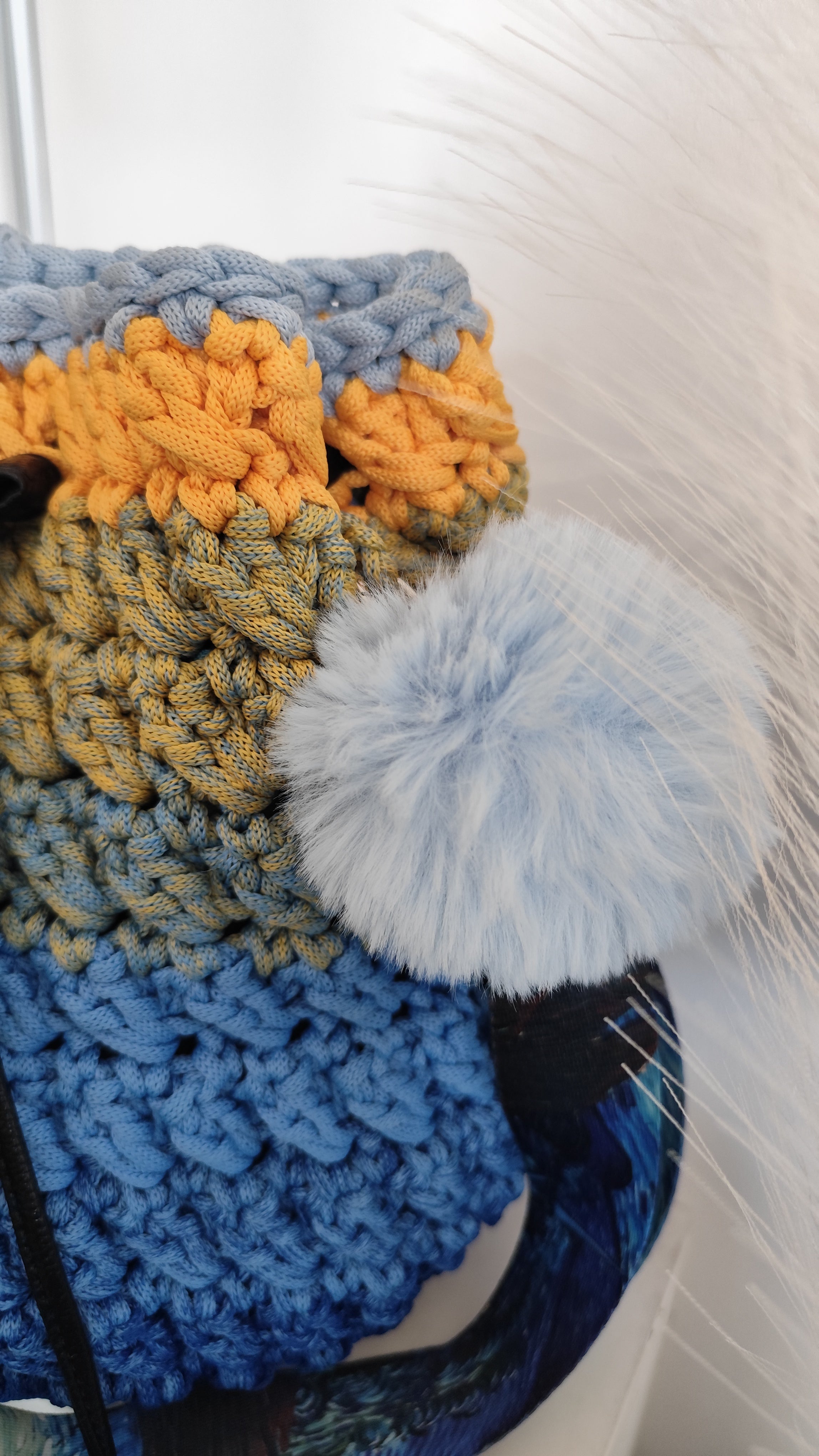 Shopperka ombre błękitne