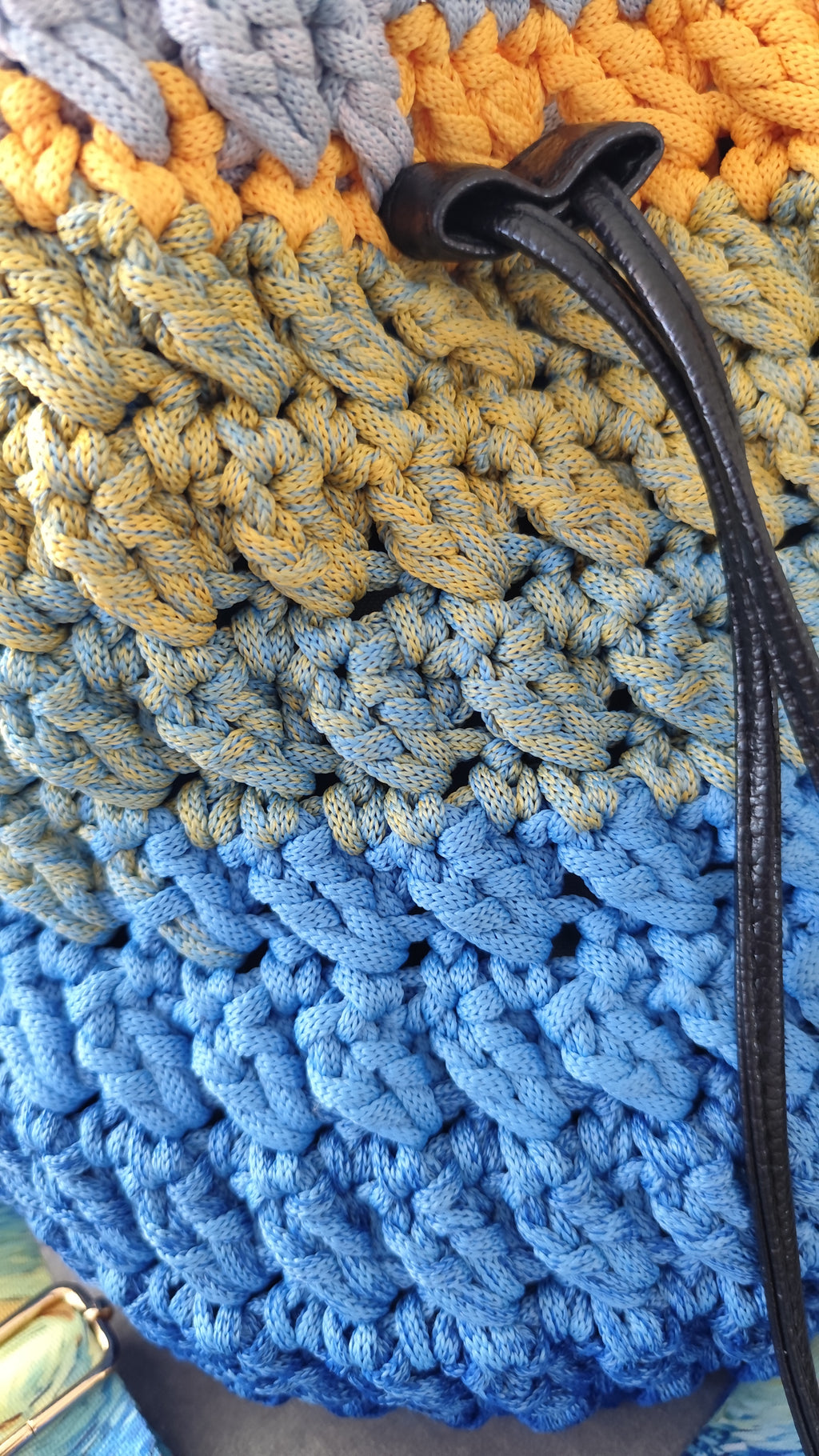 Shopperka ombre błękitne