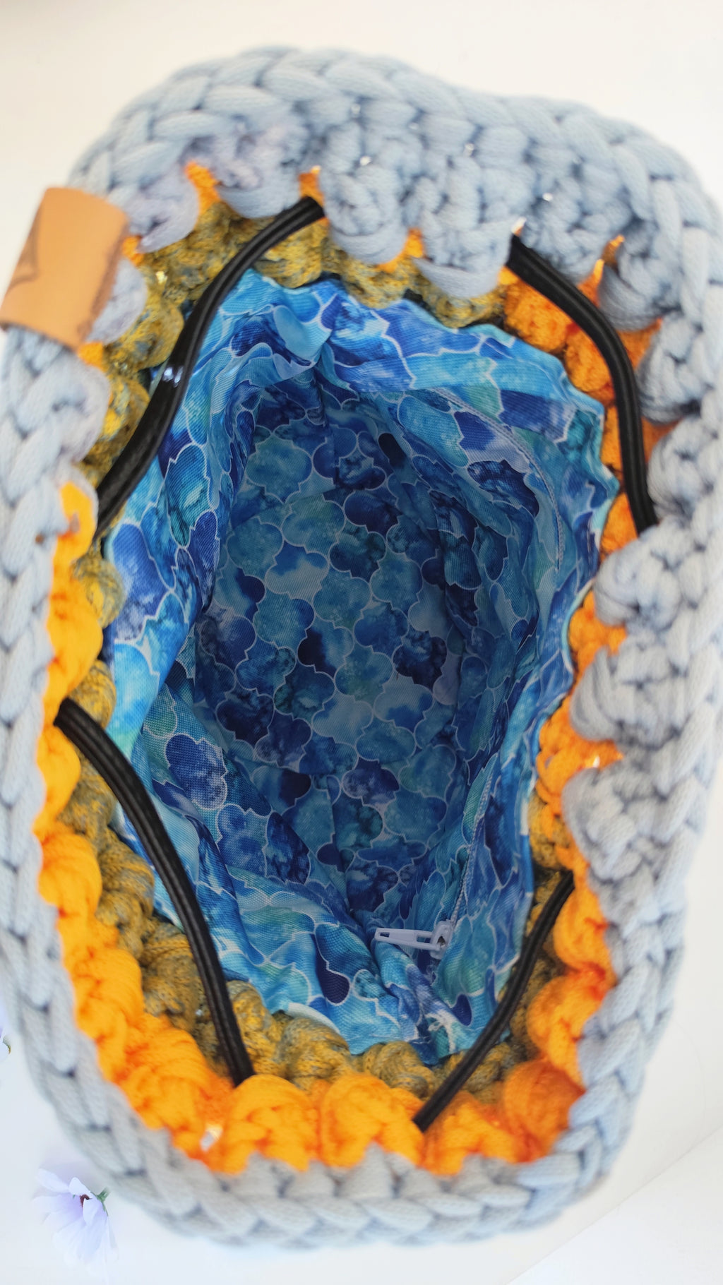 Shopperka ombre błękitne