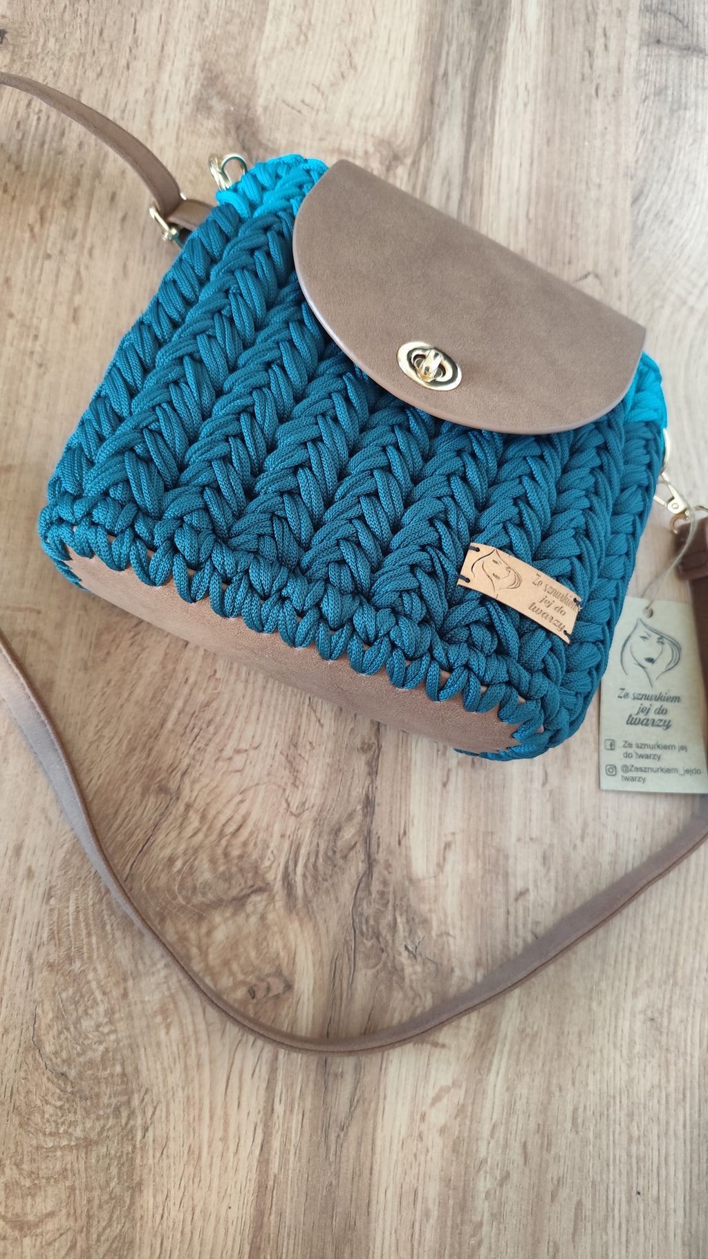 Torebka w kolorach morskich