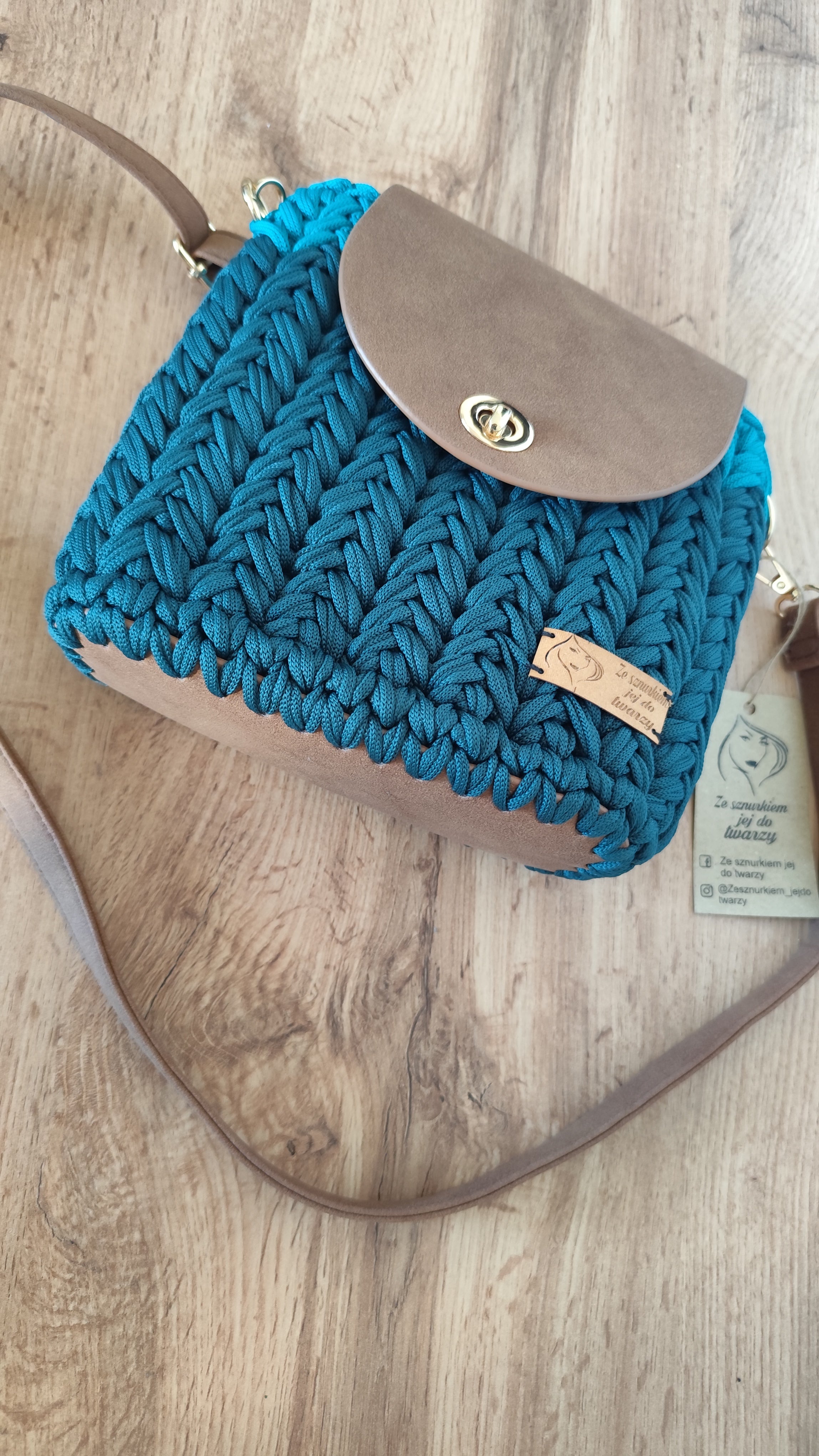 Torebka w kolorach morskich