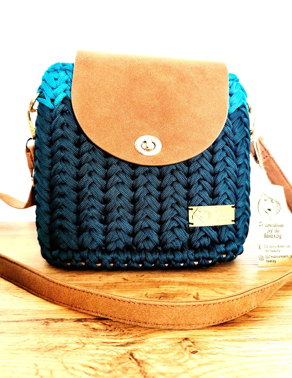 Torebka w kolorach morskich