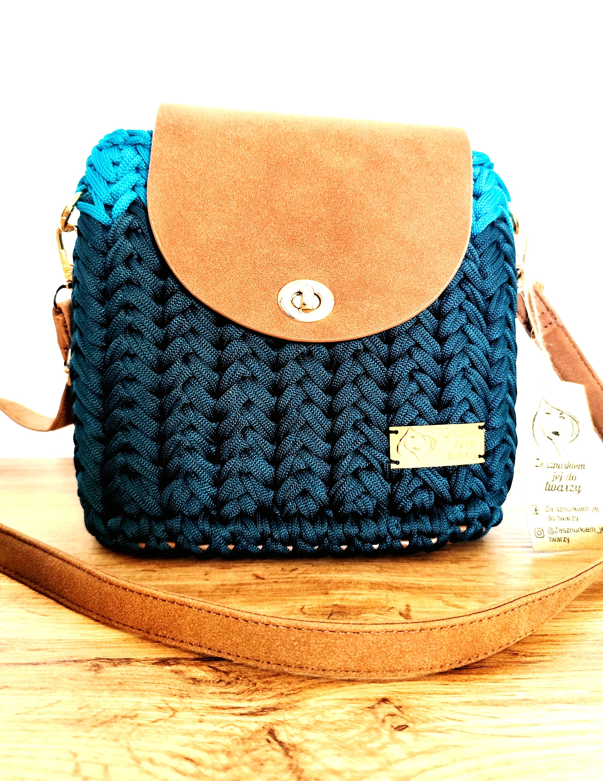 Torebka w kolorach morskich